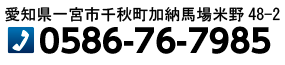 愛知県一宮市千秋町加納馬場米野48-2 0586-76-7985